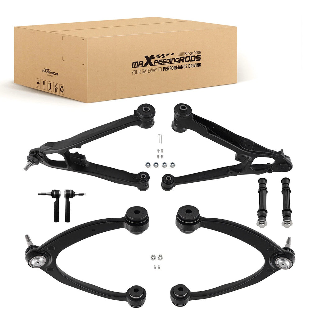 8x Front Upper & Lower Control Arms Kit for 2007-2014 Cadillac Escalade ESV/EXT
