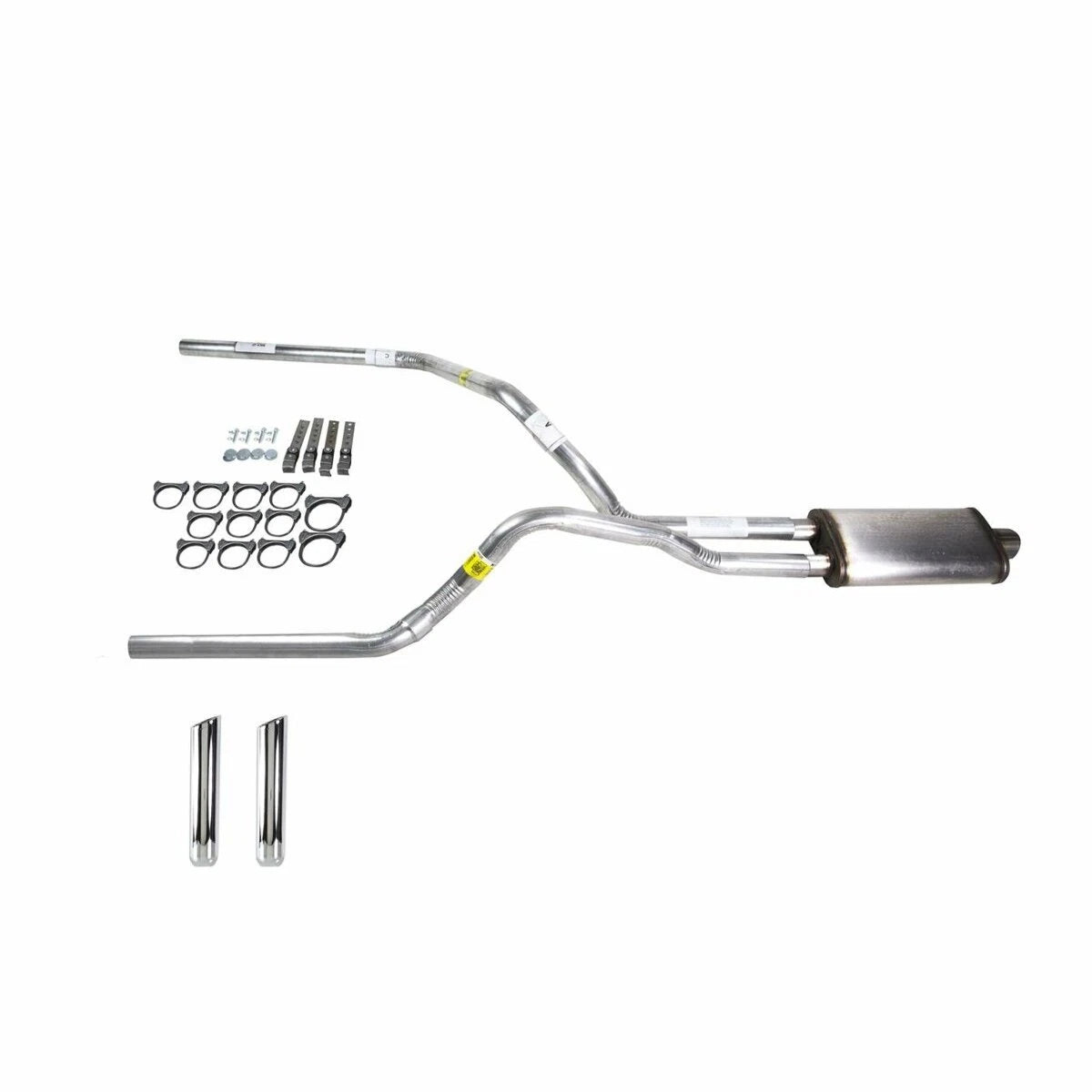 Dual Exhaust Pipe for Dakota (1987-1996) Stainless Muffler RW Tip