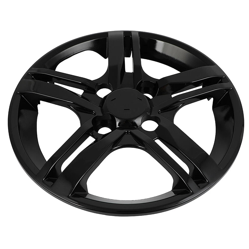 Set of 4 Wheel Hub Caps for R13 Tire & Steel Rim Black