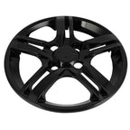 Set of 4 Wheel Hub Caps for R13 Tire & Steel Rim Black