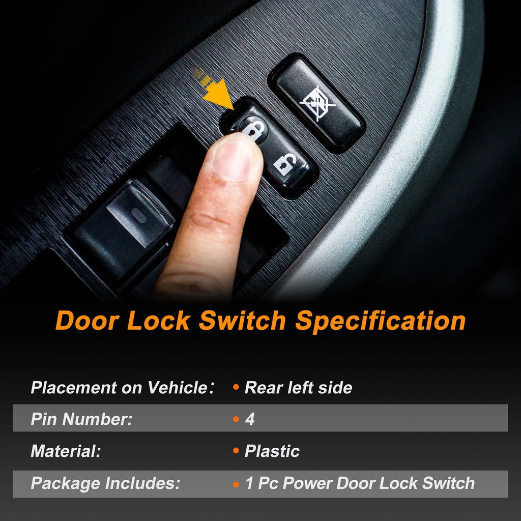 Rear Left Door Lock Switch for Audi Q5 (2009–2017) 8RD962107A