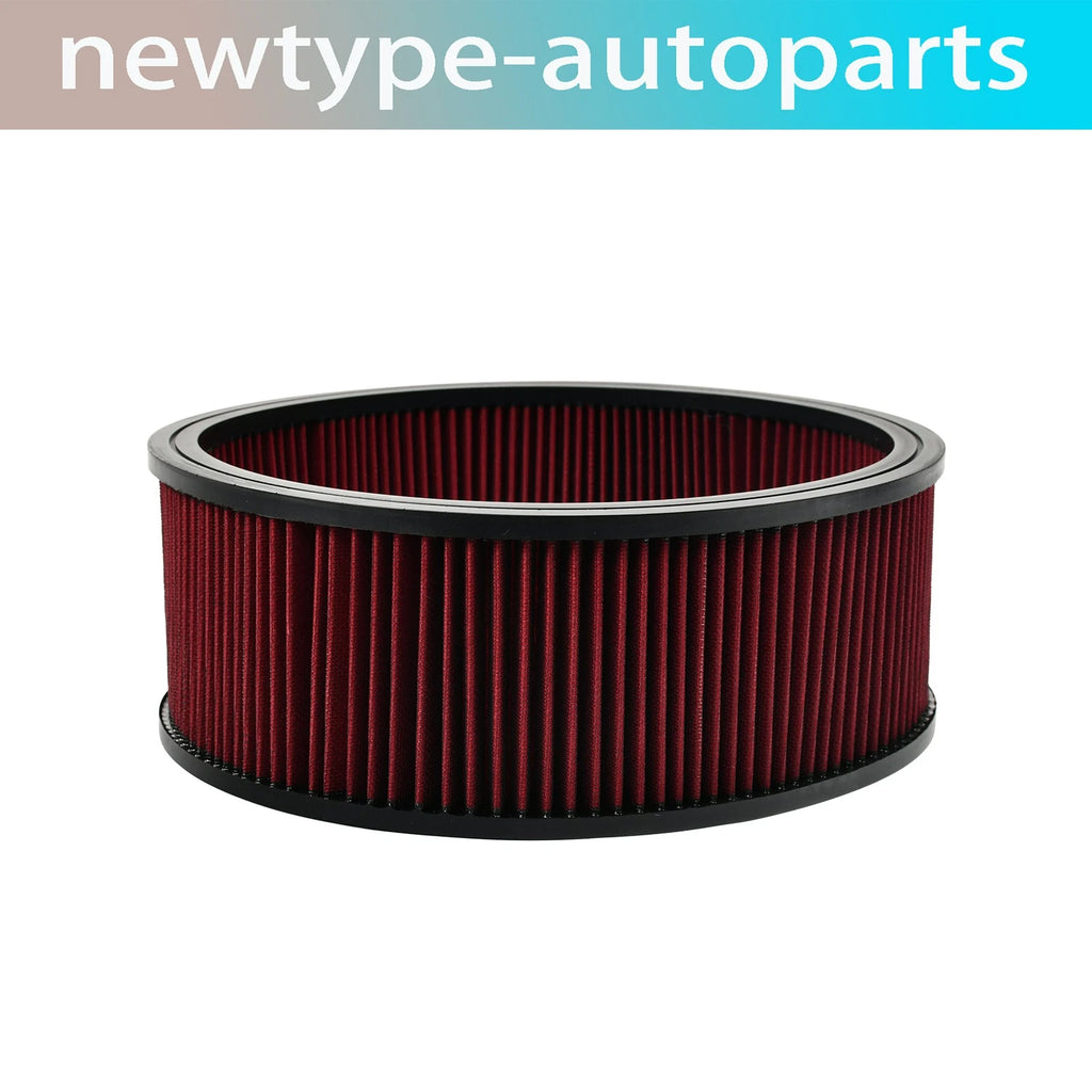 14" Round Washable Air Cleaner Filter Element for Hot Rod (Fits )