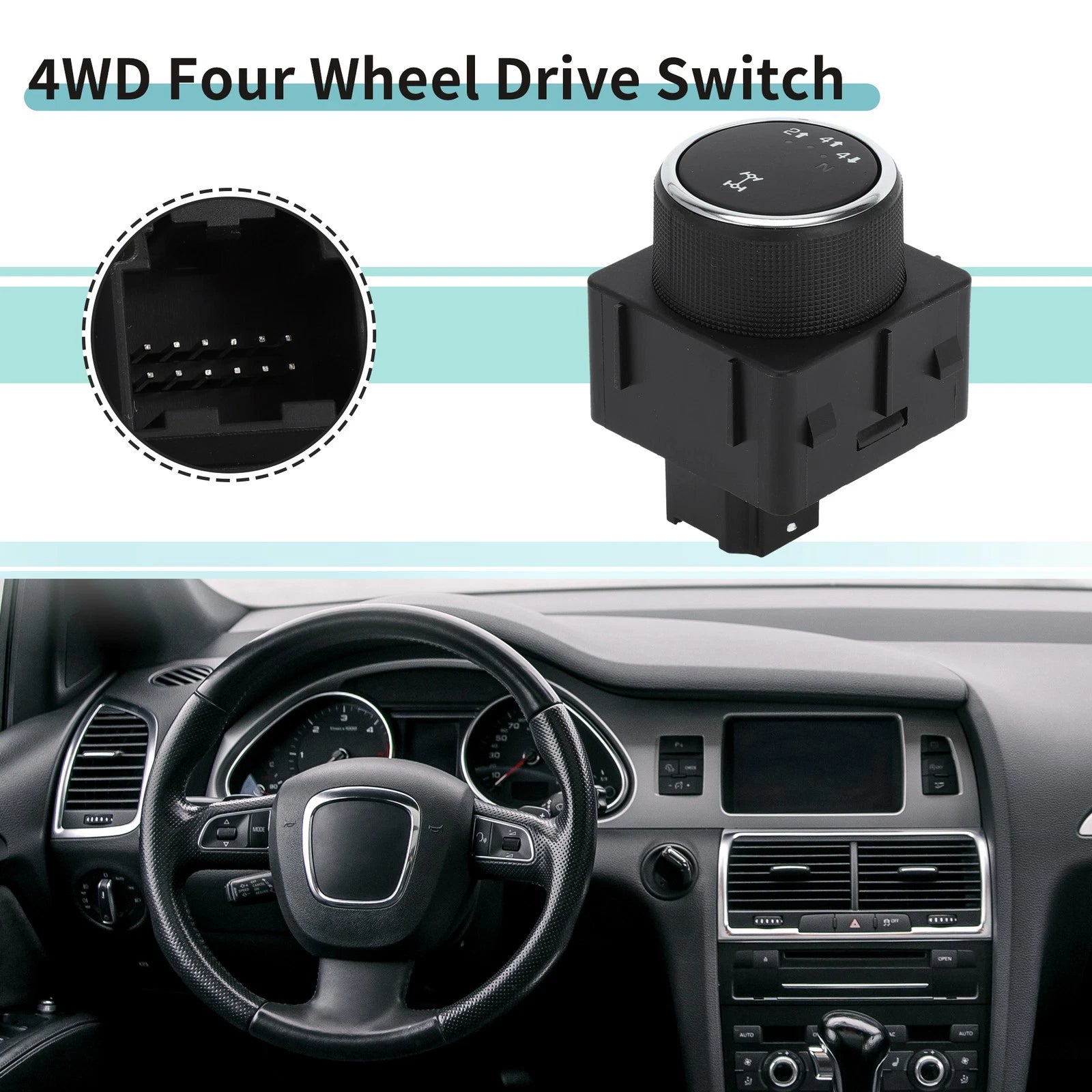 4WD Wheel Drive Switch for Chevrolet Silverado 1500 2500 HD, GMC Sierra 1500 
