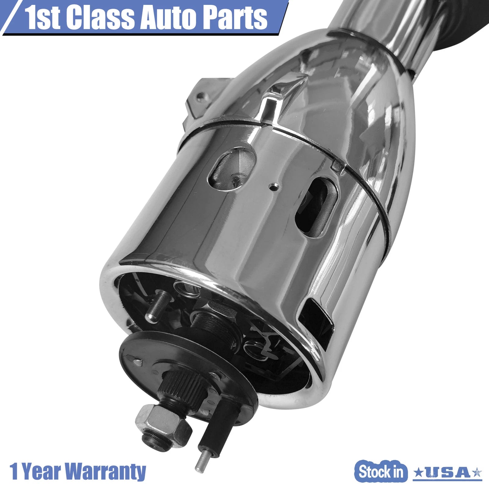 35" Tilt Shift Steering Column for Universal Vehicles (Paintable Steel Chrome)
