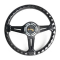 14" Carbon Fiber Racing Steering Wheel Deep Dish 6 Bolt Universal
