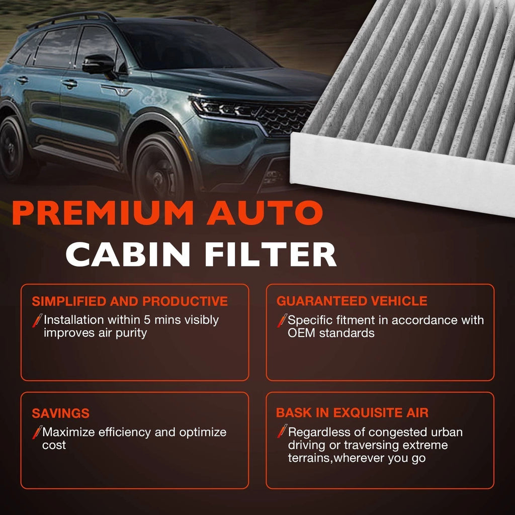 2X Engine & Cabin Air Filter for Kia Sorento (2011–2020) 28113-A9100 97134-C6900 CF12161