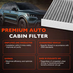 2X Engine & Cabin Air Filter for Kia Sorento (2011–2020) 28113-A9100 97134-C6900 CF12161