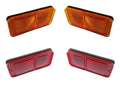 Side Marker Lights Red Amber Replacement Front for 1968–1972 Chevy GMC Truck