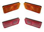 Side Marker Lights Red Amber Replacement Front for 1968–1972 Chevy GMC Truck