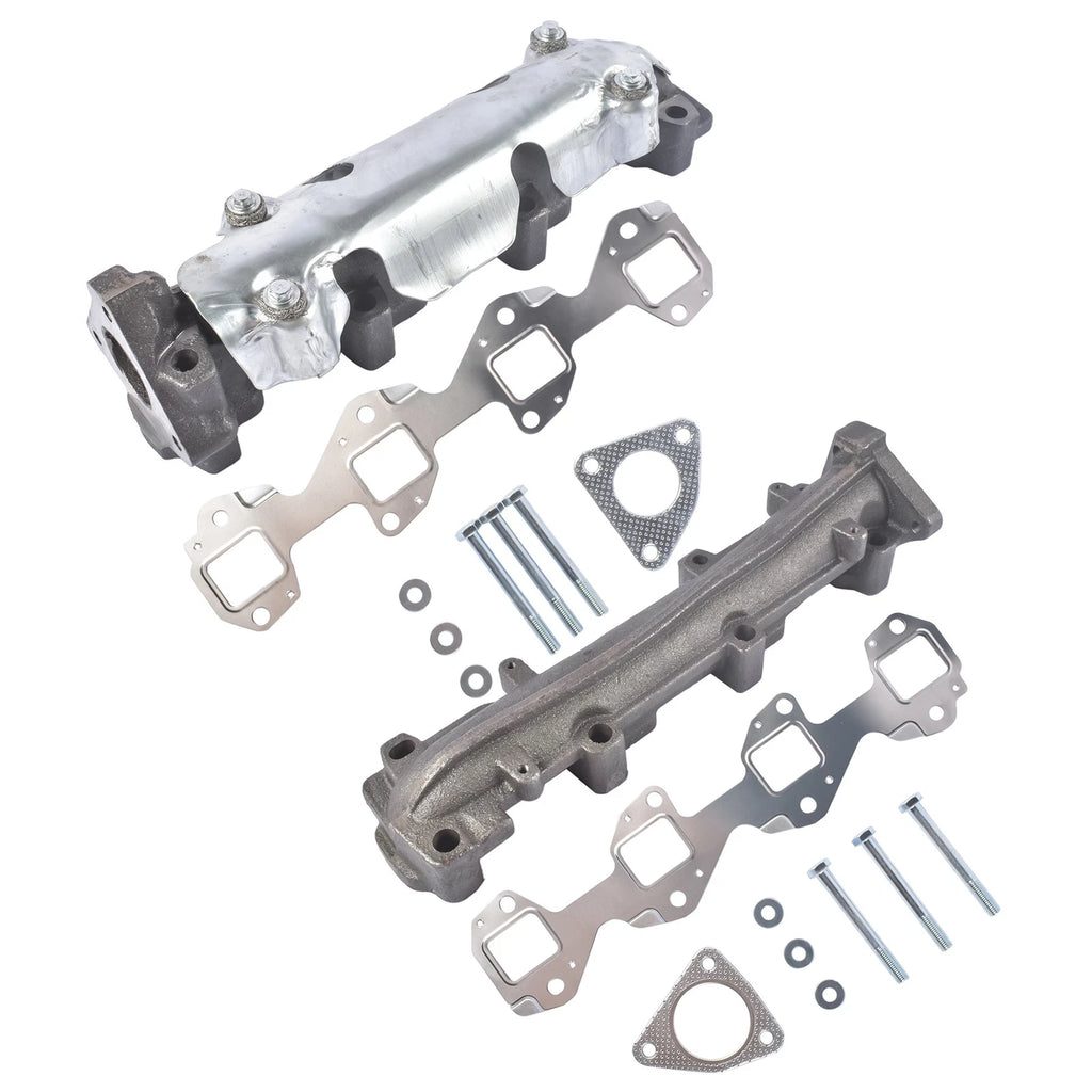 2Pcs Manifold Flange RH with Gasket for Chevrolet Silverado GMC Sierra 3500 HD (2011–2019)