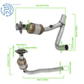 Left & Right Y Pipe Catalytic Converters for Dodge Dakota (2004–2010) 3.7L 4.7L