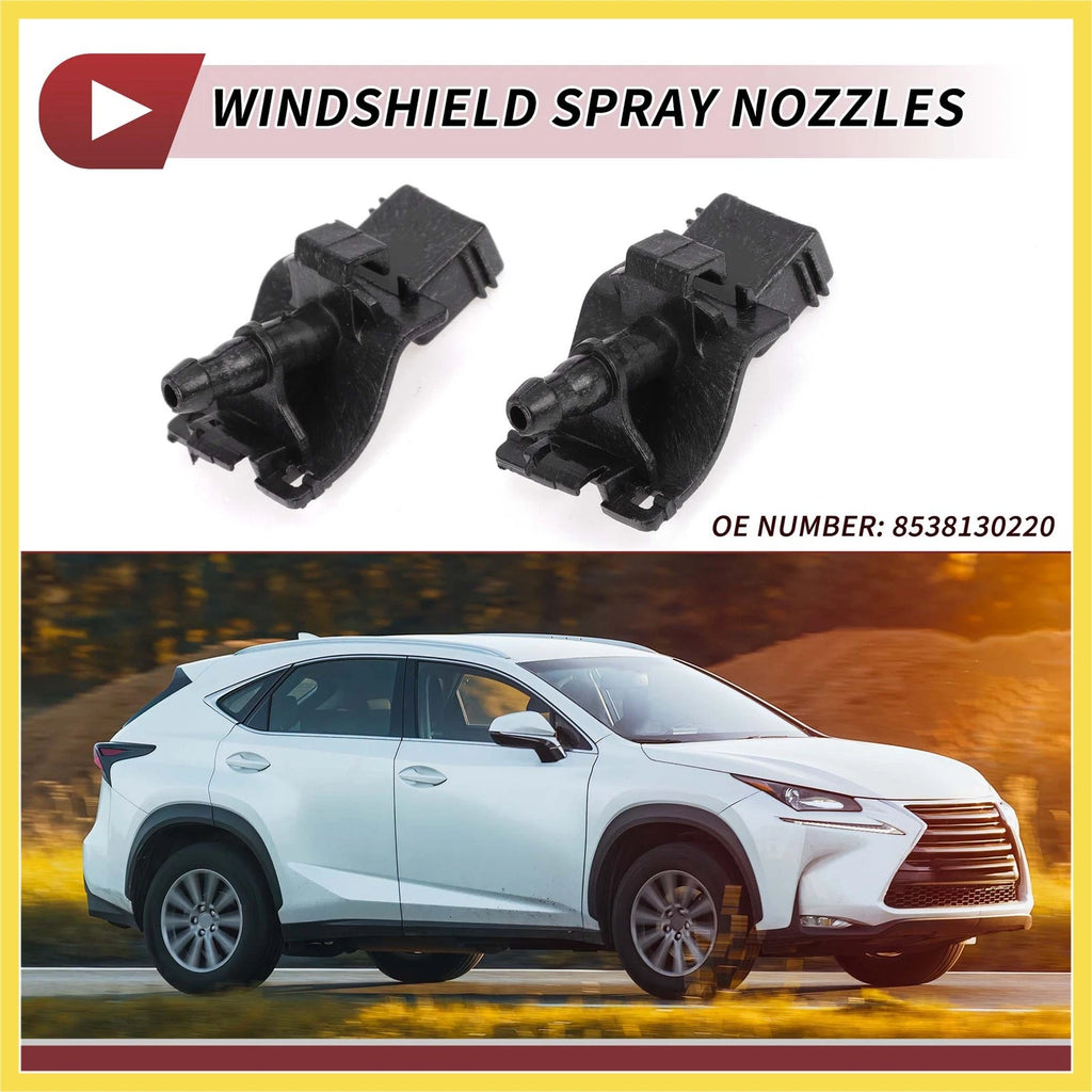 Set of 2 Front Windshield Washer Nozzles for Toyota Tacoma (2016–2023) No. 8538130220
