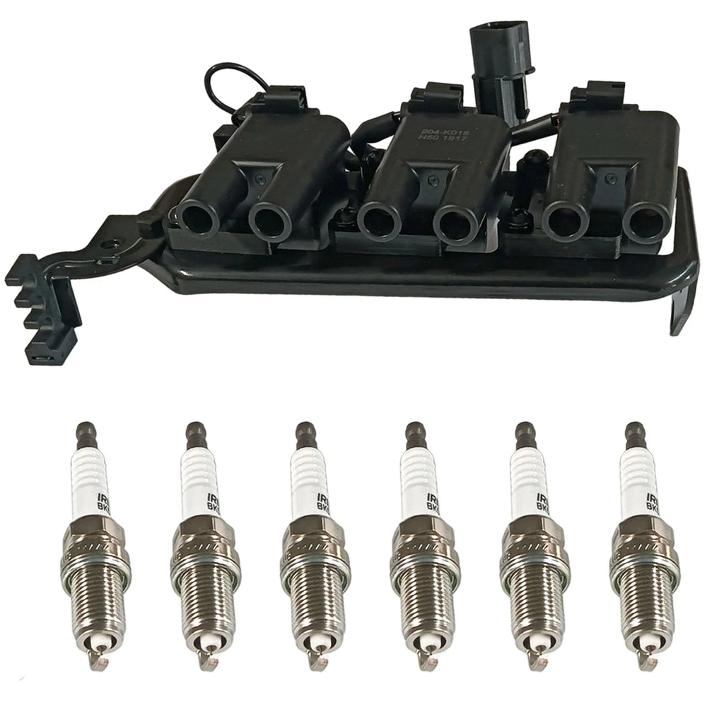 Set of 6 Ignition Coils & Spark Plugs for Hyundai Tucson Kia Sportage (2005–2010)