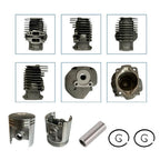 44MM Aluminum Alloy Cylinder for 041AV Chainsaw (with Valve & Rubber Rings)