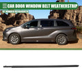 Front Left Door Window Belt Weatherstrip for Toyota Sienna (2011–2020) Black