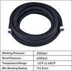 10AN E85 Nylon Braided PTFE Fuel Line Kit for Fuel Lines (10-20 ft)