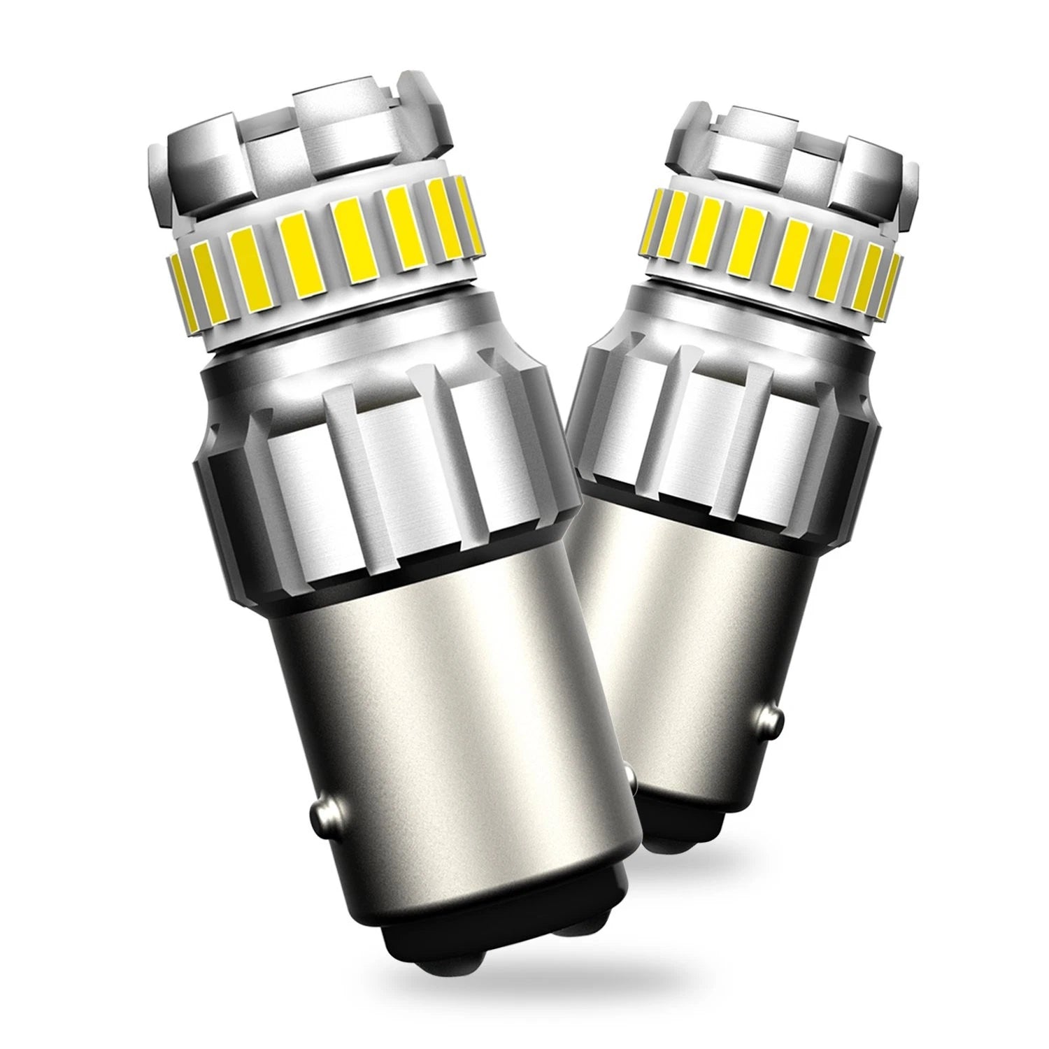 2X BAY15D 1157 2057 LED Bulbs 6500K White for Backup Reverse Brake Light
