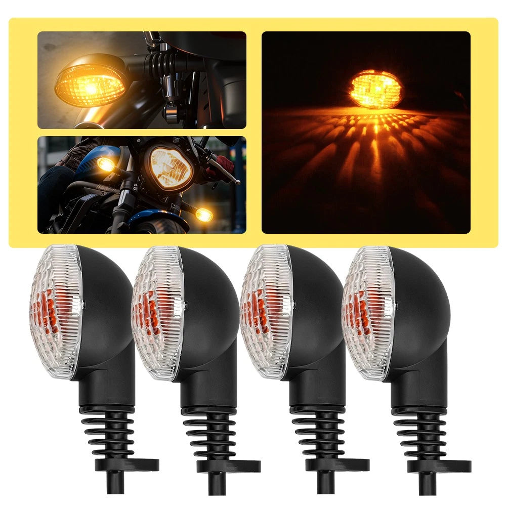 Set of 4 Turn Signal Indicators for Kawasaki KLX250S (2009–2020) Vulcan S (2015–2024)