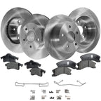 Front and Rear Brake Rotor and Pad Kit for Jeep Grand Cherokee (1999–2004)