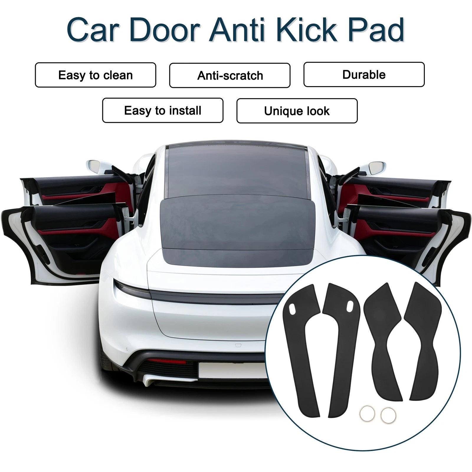 Set of 1 Car Door Anti Kick Pad Sticker Protector for Ford Mondeo (2007–2012)