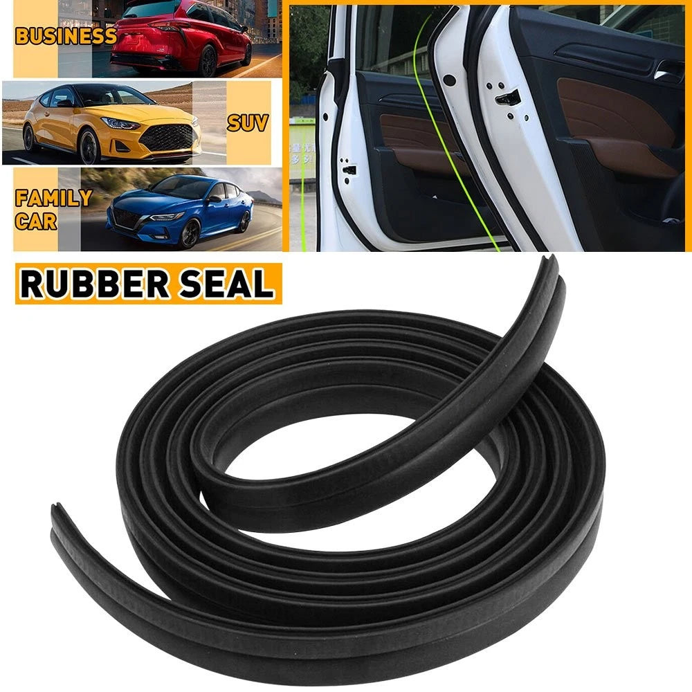 10FT U Strip Door Edge Lock Protector Rubber Seal Trim for Universal Vehicles