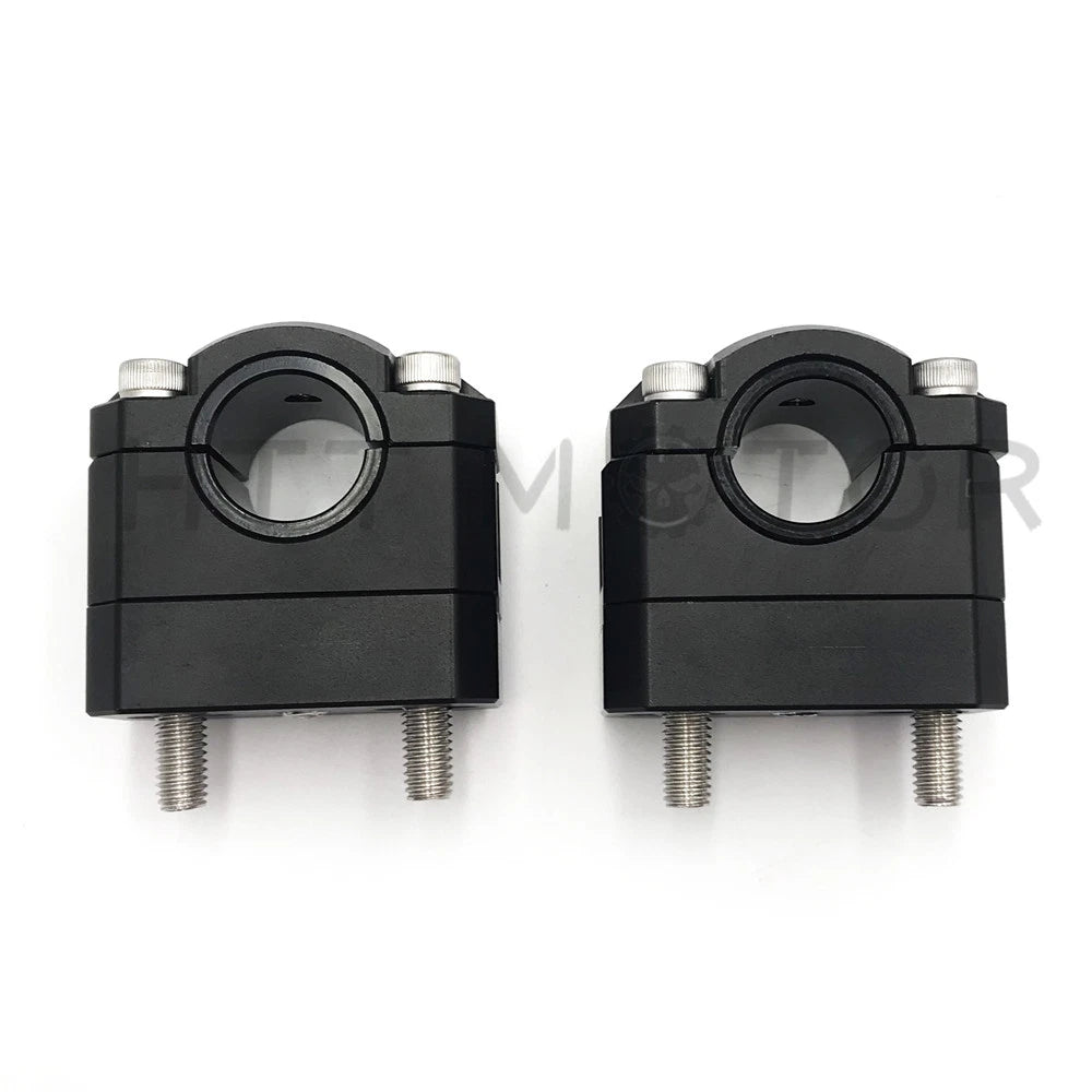 Set of 2 Handlebar Mount Clamp for Motorcycle (22mm/28mm)