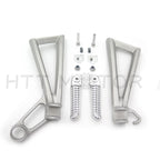 Rear Passenger Foot Pegs Brackets for Yamaha YZF R6S (2006–2010) Silver