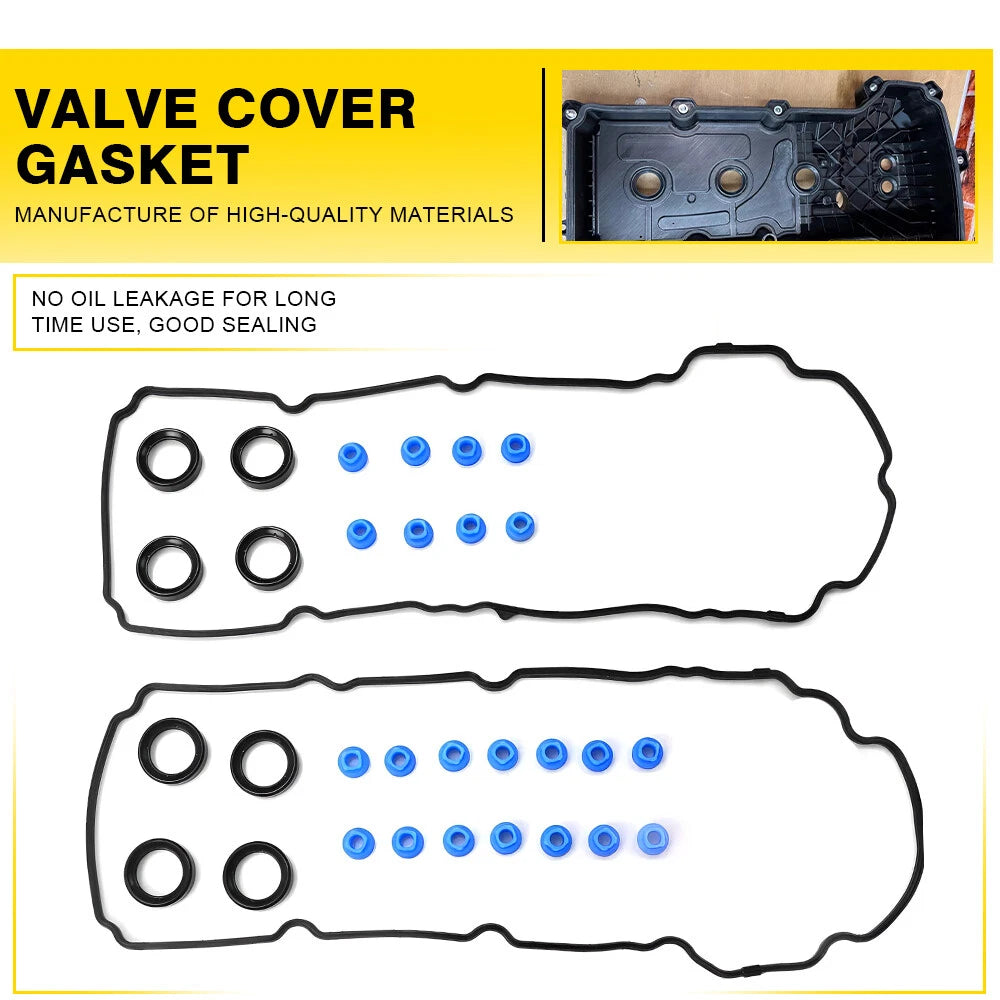 Set of 2 Valve Cover Gaskets for Ford Edge Flex Taurus Lincoln MKX MKZ Mazda CX-9 (2007–2019)