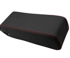 Leather Console Lid Armrest Cover for Cadillac Allante (1987–1992) Red Stitch