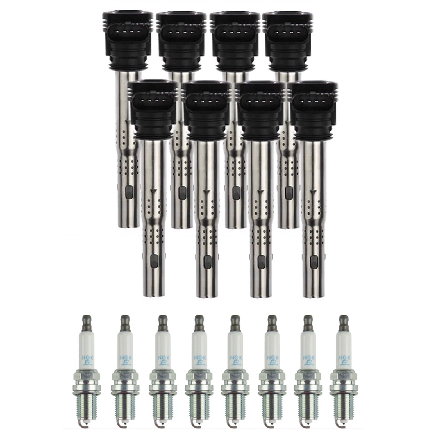 NGK Ignition Coils & Laser Platinum Spark Plugs Kit for Audi RS5 (2013–2015)