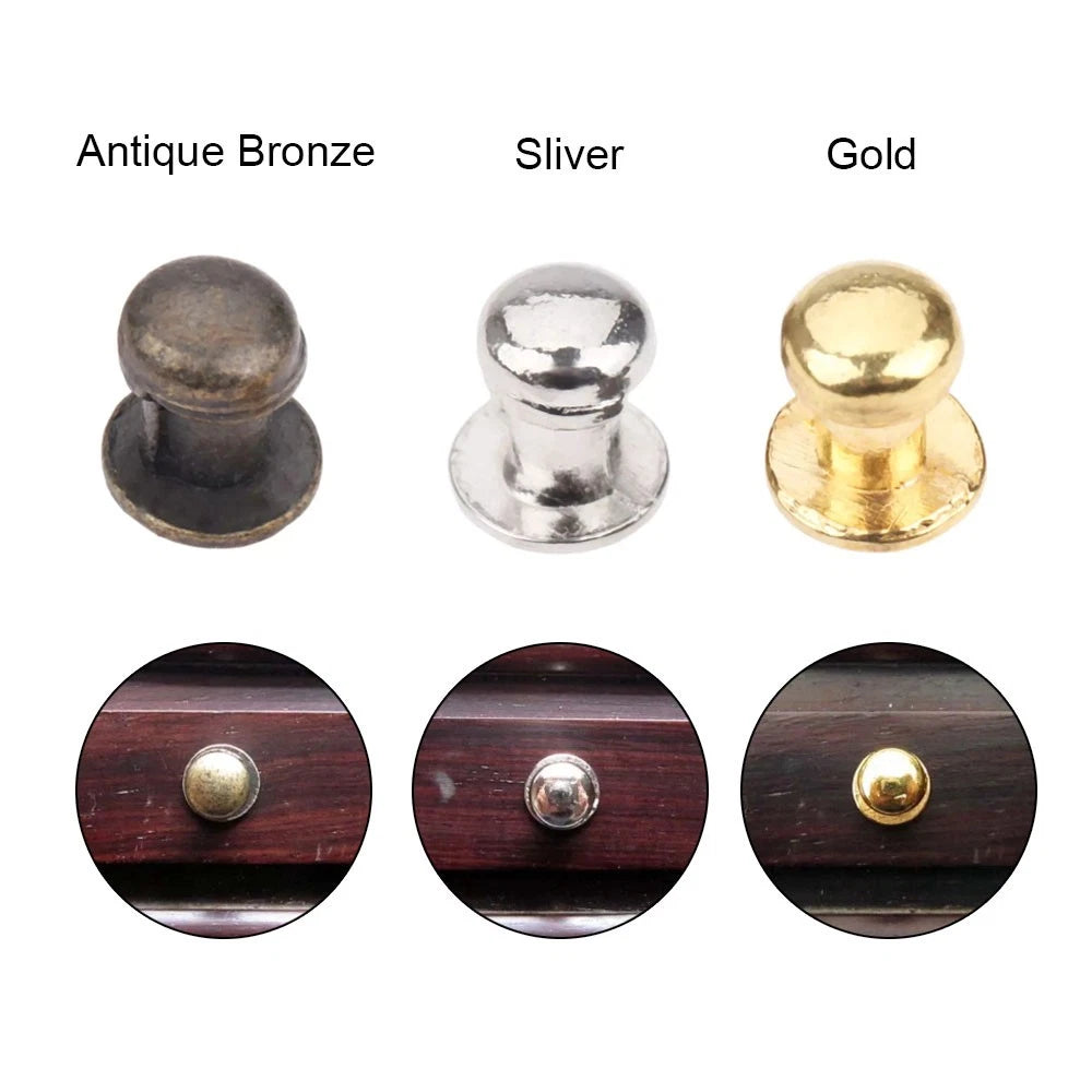 12Pcs Mini Zinc Alloy Drawer Pull Knob Antique Handle for Cabinet