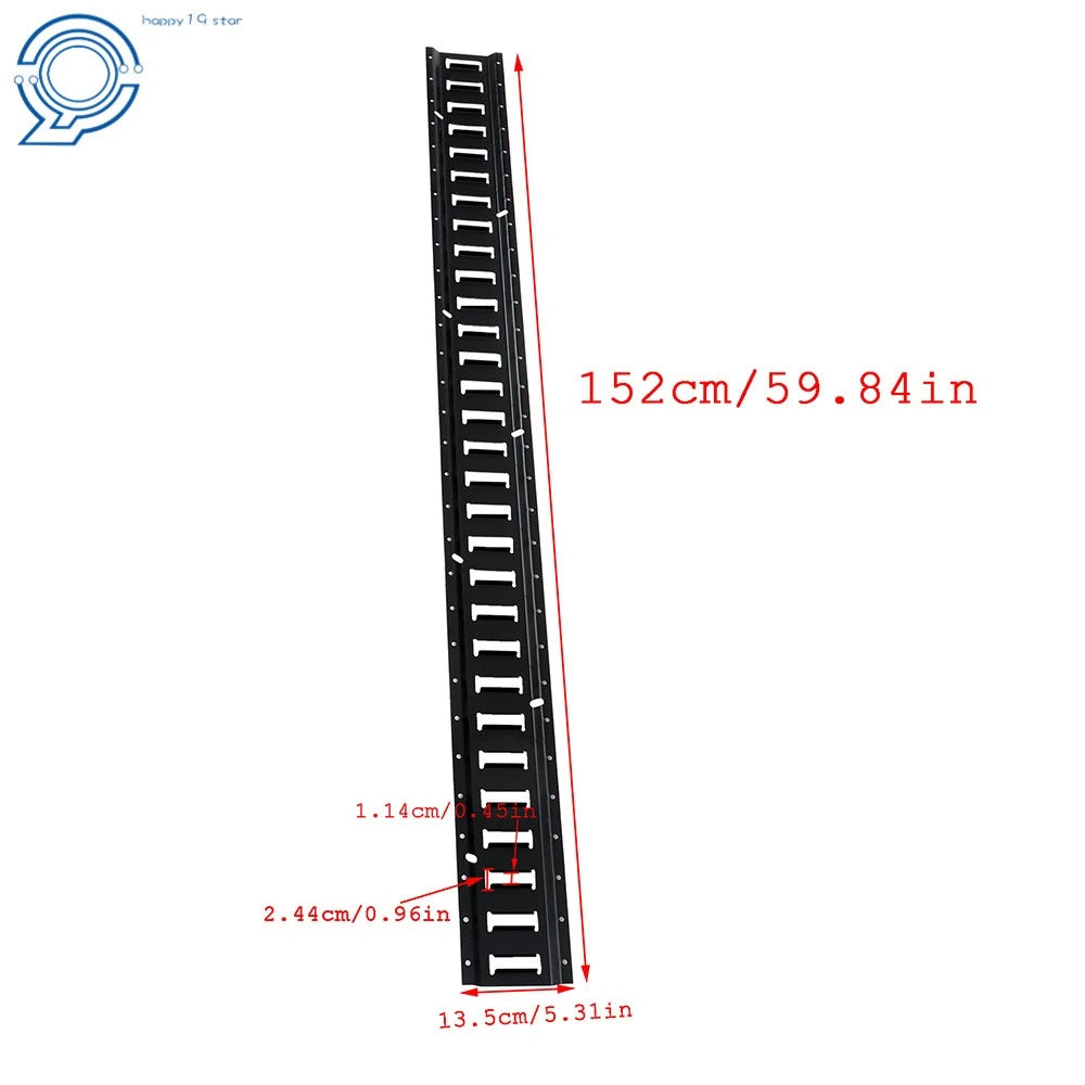 Set of 8 E-Track Tie-Down Rails for Secure Cargo Transport