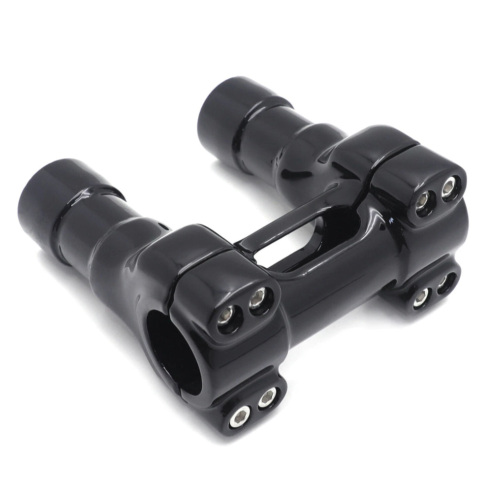 CNC Black 4" Riser Handlebar Top Clamp for H-D Softail Breakout Fat Bob (2011)