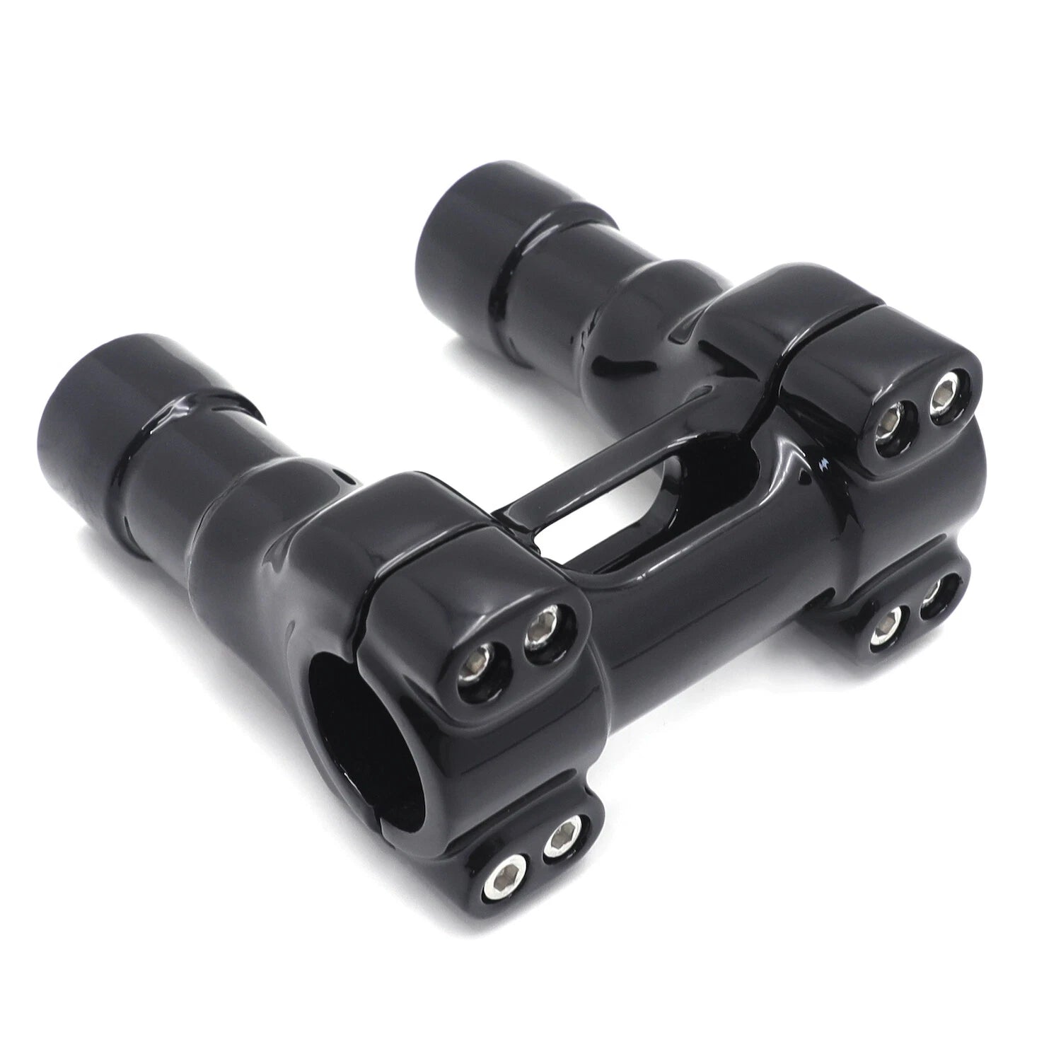 CNC Black 4" Riser Handlebar Top Clamp for H-D Softail Breakout Fat Bob (2011)