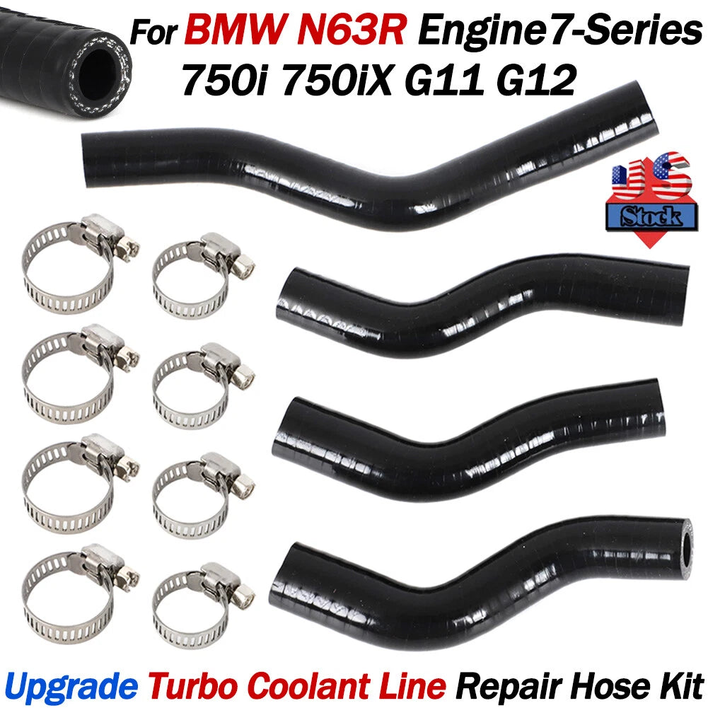 Turbo Coolant Line Repair Hose Kit for BMW 750i 750iX (2016–2020)