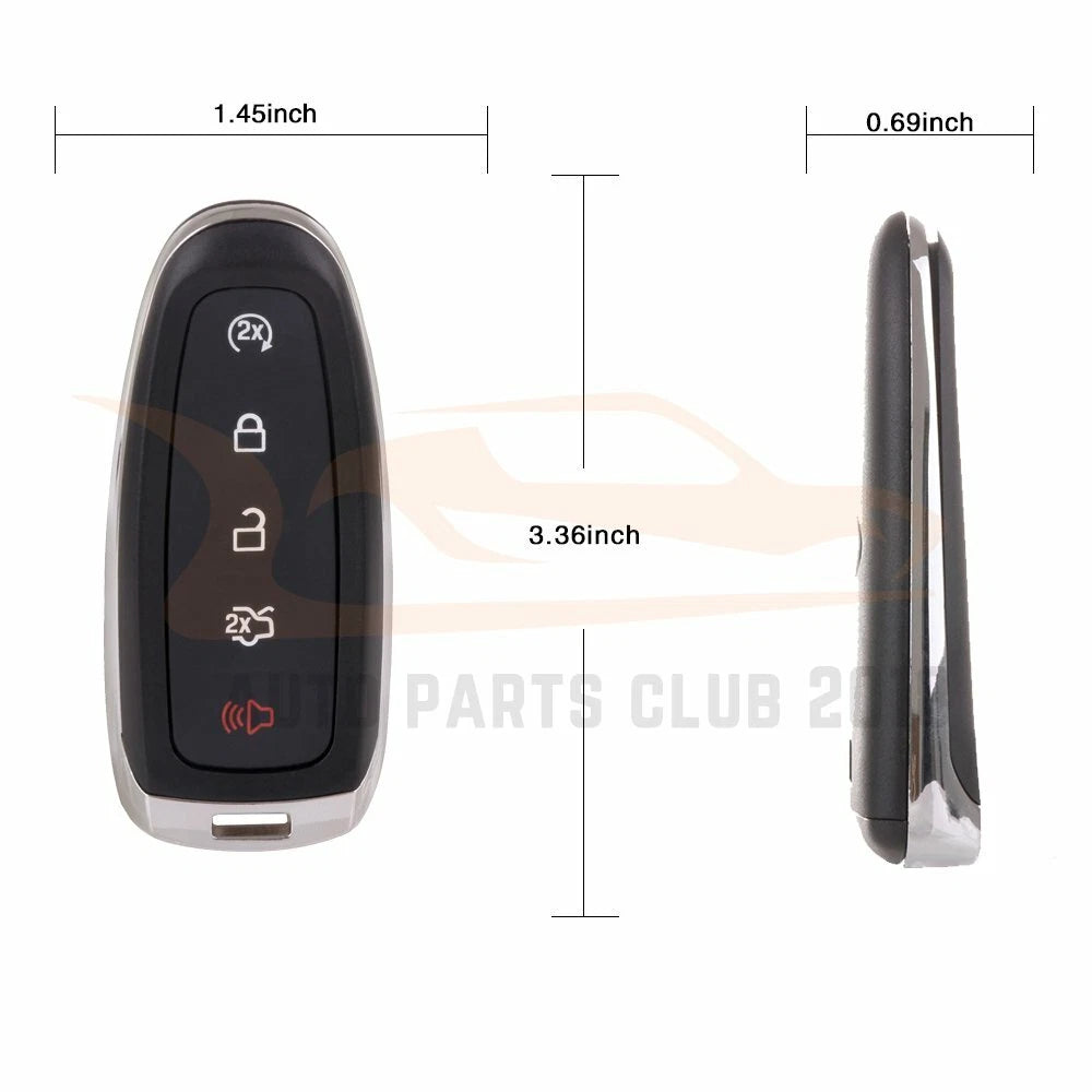 Keyless Key Fob Remote Case Shell for Ford Escape Titanium (2013-2016)