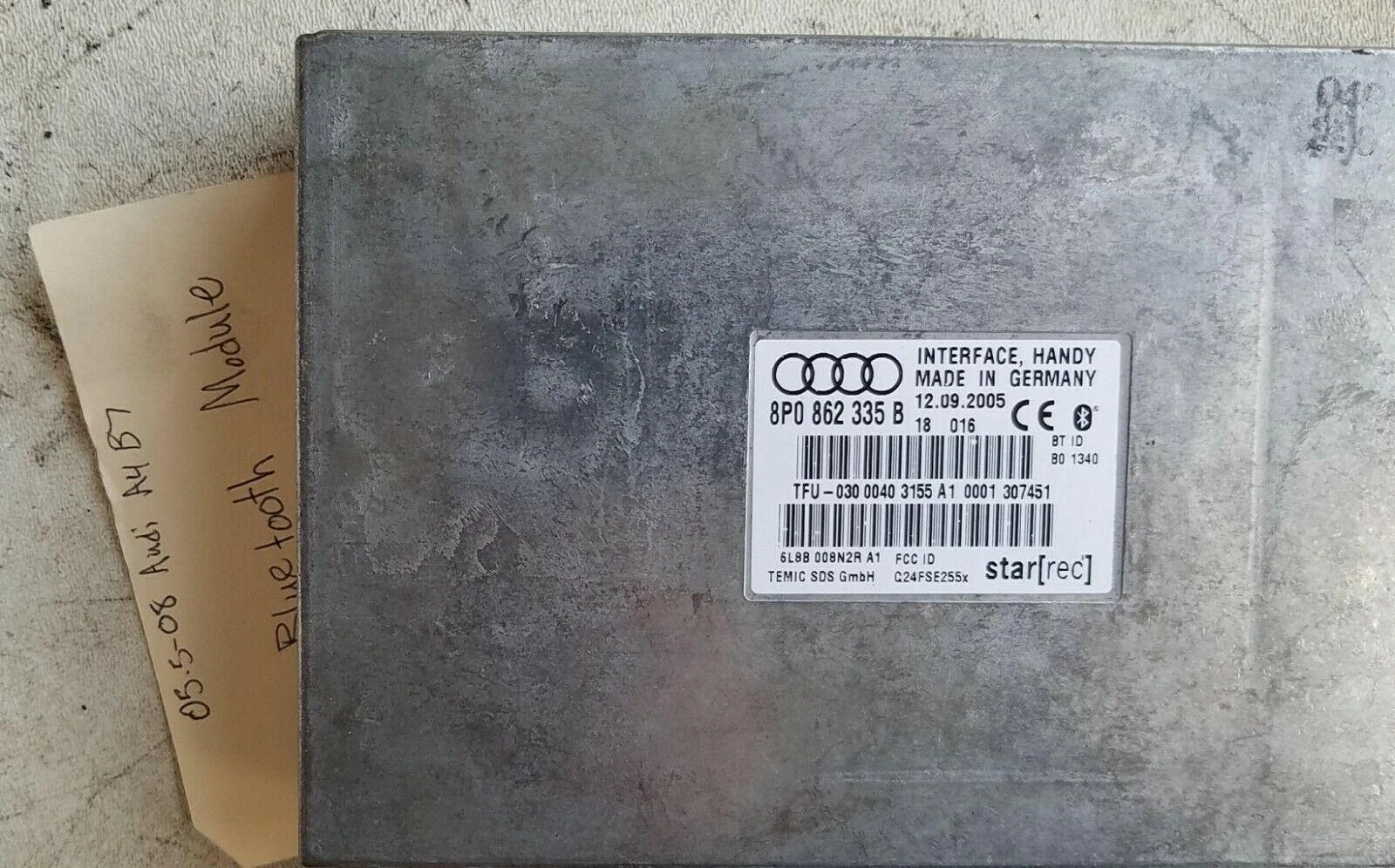 Bluetooth Interface Box Module 8P0862335B for Audi A4 S4 A5 (2005.5–2010)
