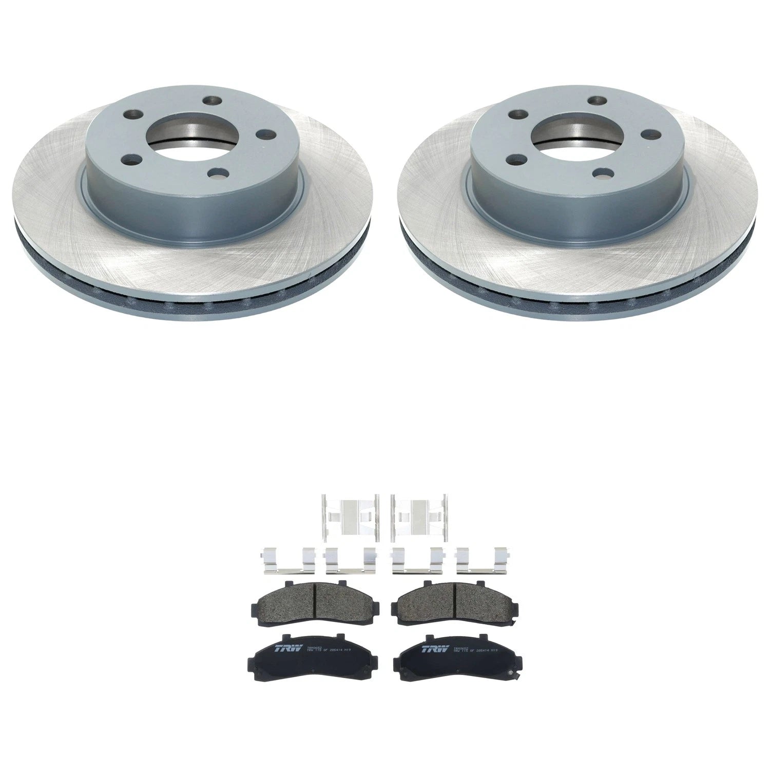 Front Rotors & TRW Pro Metallic Brake Pads Kit for B2300 Explorer Ranger (1998–2000)