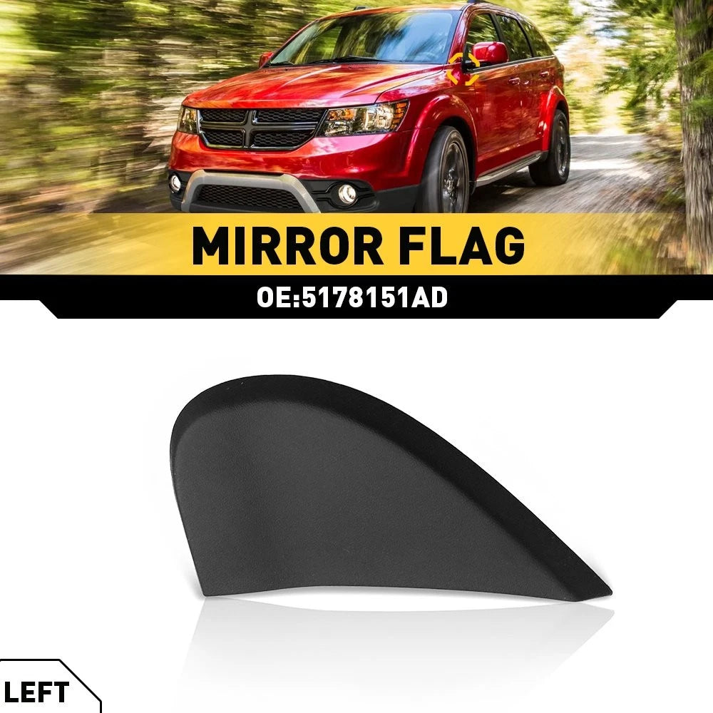 Left Side View Mirror Flag Fender Corner Trim Cover for Dodge Journey (2009–2020)