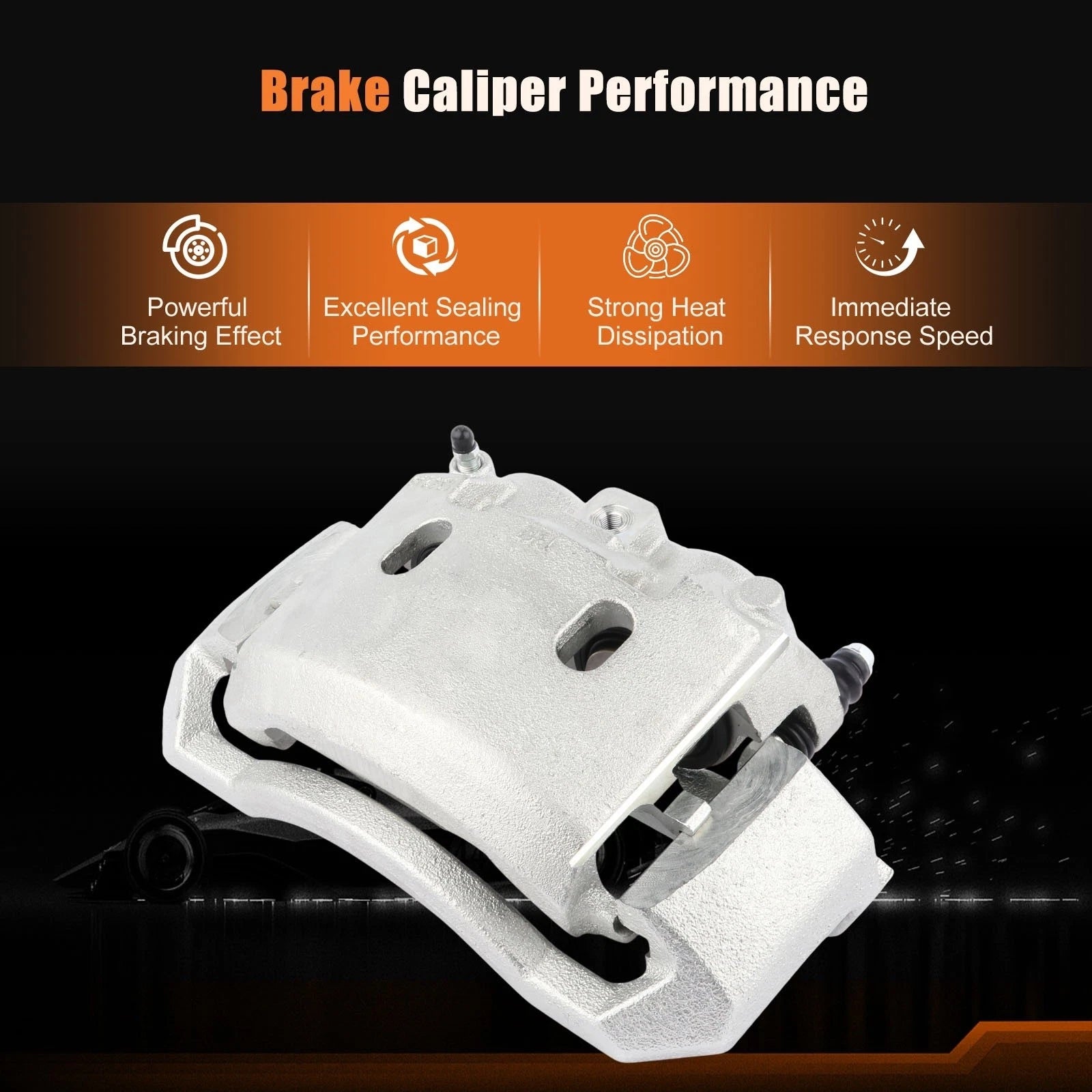 Brake Caliper with Bracket for Dodge Ram 2500 3500 (2003-2008)