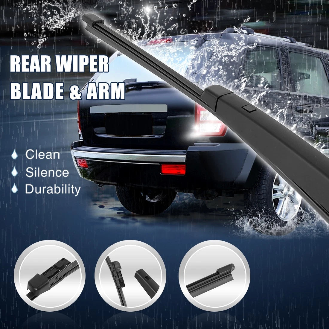 Wiper Blade Arm Set for Volkswagen Golf MK7 MQ8 (2012–2019)