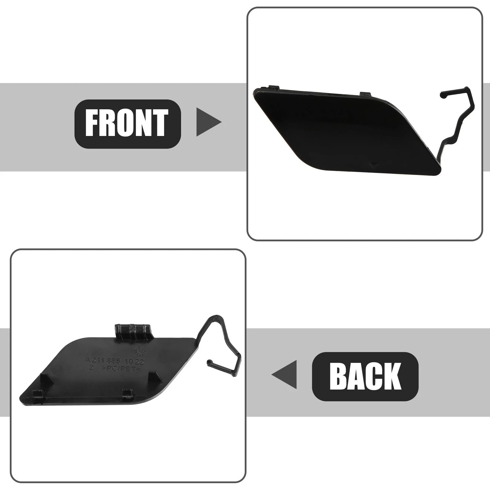 Tow Hook Cover Cap for Mercedes-Benz E320 (1995–2002)