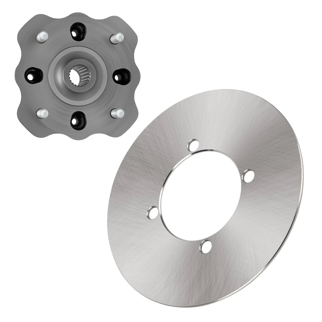 Front Wheel Hub & Disc Rotor for Suzuki LTA400/LTF400 Eiger 400 (2002–2007)
