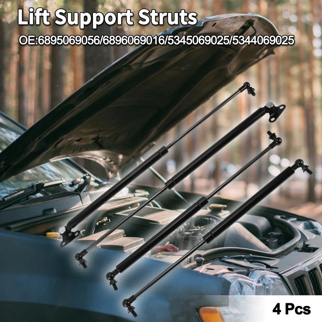 Lift Supports for Toyota Land Cruiser (2008-2021) - Front Hood & Rear Hatch Struts