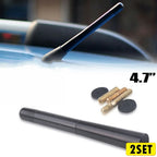 Set of 2 Short Black Carbon Fiber Antenna for Toyota (General Purpose)