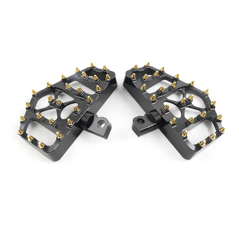 Wide MX Style Fat Foot Pegs for Harley Dyna, Touring, Sportster, Softail