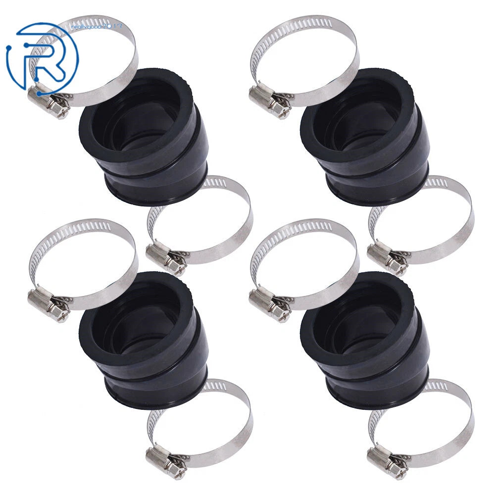 Set of 4 Carburetor Intake Manifold Boots for Suzuki GS750E GS750L GS750T (1980–1983)