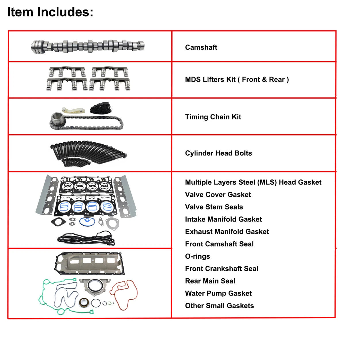 Cam MDS Lifters Timing Chain Kit for Dodge Ram 5.7L HEMI (2009-2018)