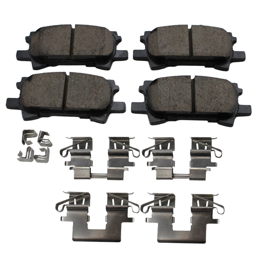 Set of 4 Akebono ProACT Rear Ceramic Disc Brake Pads for RX330 RX350 RX400h (2004–2009)