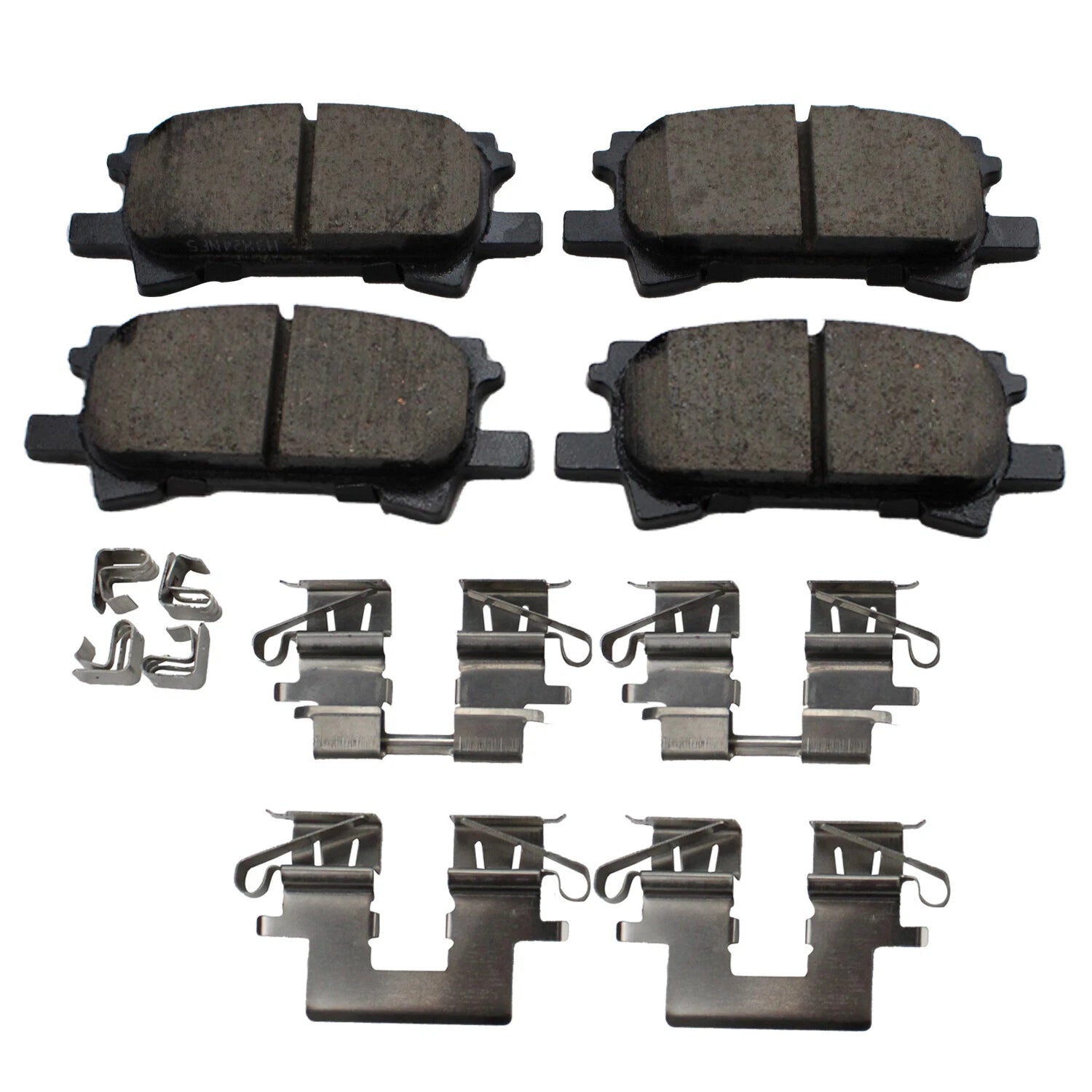 Set of 4 Akebono ProACT Rear Ceramic Disc Brake Pads for RX330 RX350 RX400h (2004–2009)